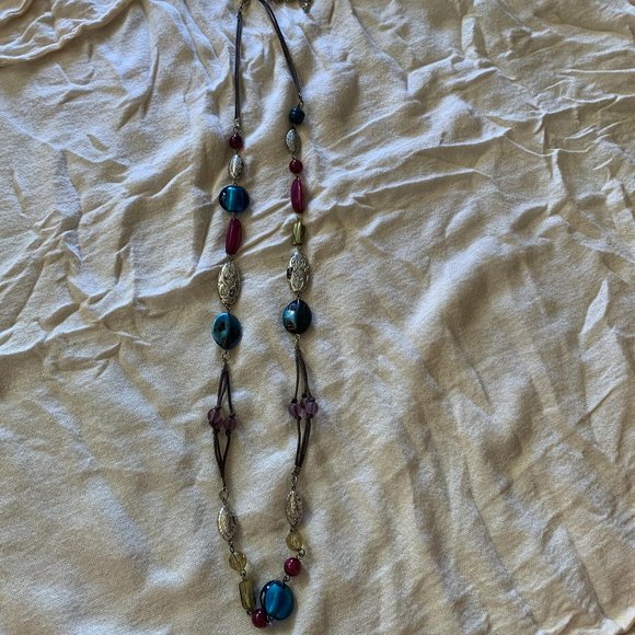 Multicoloured beaded necklace - Picture 5 of 5